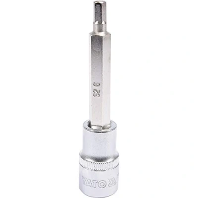 Afbeelding van Yato, Dopsleutel + dopmoer, KLUCZ TRZPIENIOWY IMBUSOWY/HEX 1/2&quot; 6x100mm