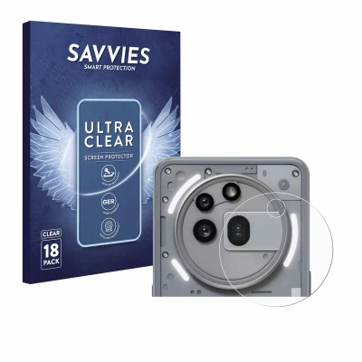 Afbeelding van Savvies Screenprotector voor Nothing Phone (3a) Pro (ALLEEN Camera Lens) Folie Beschermfolie transparant (18 Stuks)