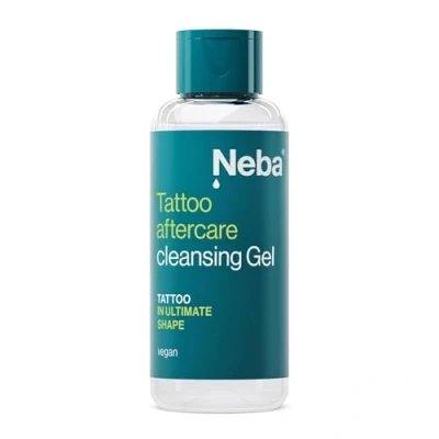 Afbeelding van Neba Tattoo Nazorg Reinigingsgel voor frisse en genezen tatoeages Douchebad, Voedende Douche Lichaamsverzorging getatoeëerde huid 100 ml