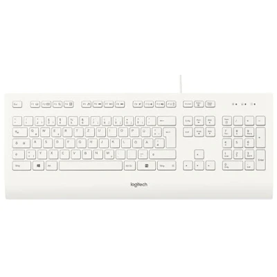 Afbeelding van Logitech Keyboard K280e, USB, wit DE, Business
