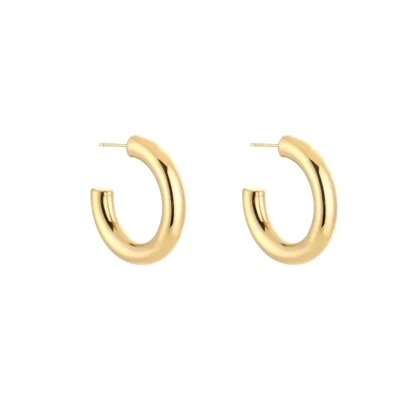 Afbeelding van Bijoutheek Oorknoppen Open Hoop Bold Goud