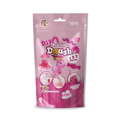 Afbeelding van Science4you Boetseerdeeg Modelleerklei Knutselset Voor Kinderen, Maak je Eigen Geurende Speeldeeg Zacht en Droog, Roze Plasticine, Creatief Speelgoedcadeau Jongens Meisjes Vanaf 4 5 6 7 8+