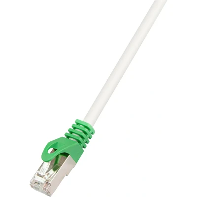 Afbeelding van LogiLink RJ45 (cross) Netwerkkabel Aansluitkabel CAT 6 S/FTP 2.00 m Grijs Vlambestendig, Afscherming gevlochten, totaal, Halogeenvrij, Pair