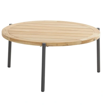 Afbeelding van 4 Seasons Outdoor Yoga Salontafel 73 Teak Grijs Tuintafels
