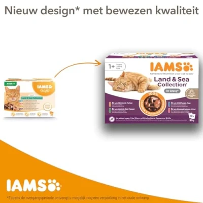 Afbeelding van IAMS Delights Cat Wet Senior Single Chicken Jus, 85 g (verpakking kan variëren)