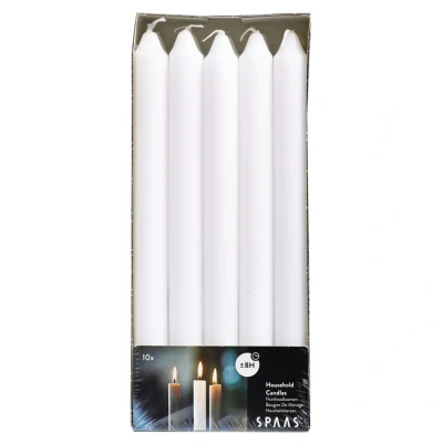 Afbeelding van Spaas dinerkaars 24 cm wit