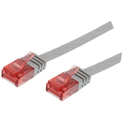 Afbeelding van Microconnect V UTP60025 FLAT netwerkkabel Grijs 0,25 m Cat6 U/UTP (UTP)