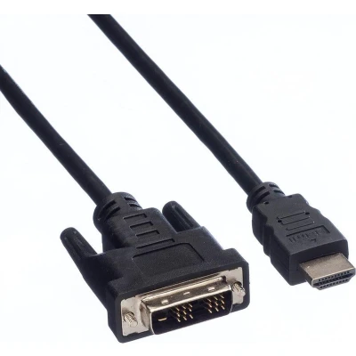 Afbeelding van DVI D Single Link HDMI kabel / zwart 1 meter