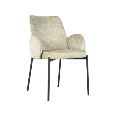 Afbeelding van LABEL51 Eetkamerstoel Joni Beige Fluweel Majorr