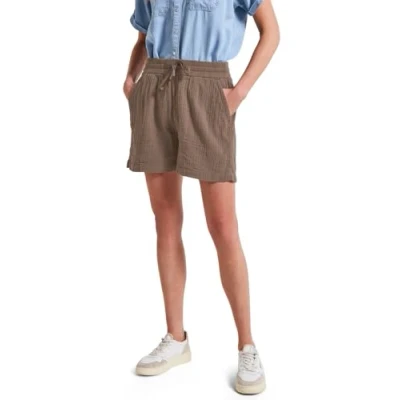 Afbeelding van Street One Dames mousseline shorts, Mute Mocha, 36W