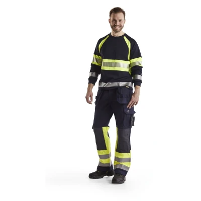 Afbeelding van Blaklader Multinorm werkbroek 1479 1514 Marine/High Vis Geel C44