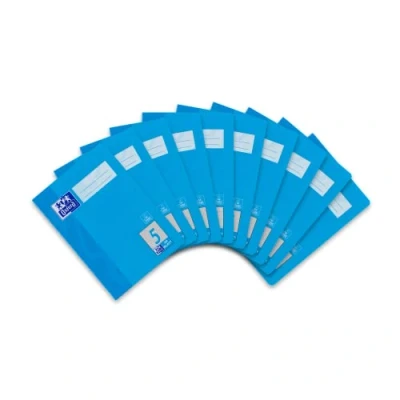 Afbeelding van OXFORD 100050375&quot;School&quot; schoolschrift Gelijnd 5 geruit 32 Blatt Verpakking van 10 stuks.