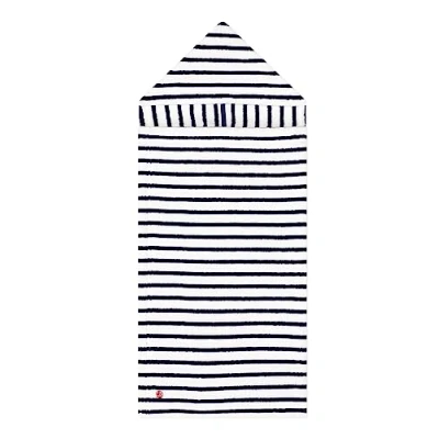 Afbeelding van Petit Bateau Uniseks baby A08AT badcape, Wit Lait/Blauw Middeleeuws, unieke maat, Einzigartige Größe
