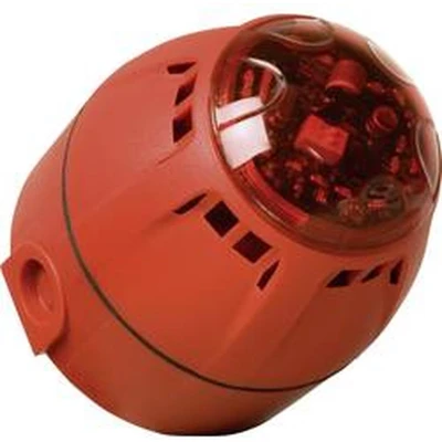 Afbeelding van ComPro Combi signaalgever LED Chiasso Razor Rood Flitslicht, Continugeluid 12 V/DC, 24 V/DC 100 dB