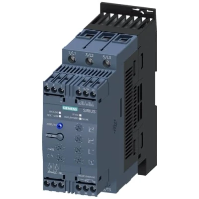 Afbeelding van Siemens 3rw40 softstarter 22kw bij 400v 45a 40 graden us 24v vac dc gestuurde fasen 2 3rw4036 1bb04