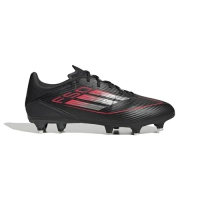 Afbeelding van adidas Performance F50 League SOFT Ground Voetbalschoenen met metalen noppen, Heren, Maat: 44, Core black/iron metallic/lucid red