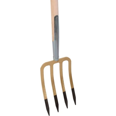 Afbeelding van Talen Tools Spitvork Compleet 4 Tands 85 cm Gewaxt Essenhout