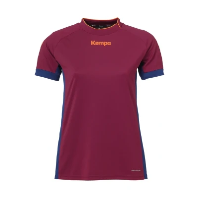 Afbeelding van Kempa Prime Tshirt print, Dames, Maat: XXL, deep rot blau