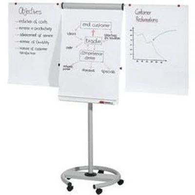 Afbeelding van Flipover op wielen 95 x 67 cm magneethoudend papierklem pennengoot beschrijfbaar Franken