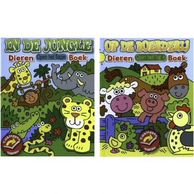 Afbeelding van Dieren kartonboek met flapjes
