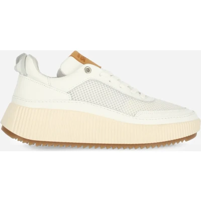 Afbeelding van Shabbies Amsterdam CHAVI Lua leren sneakers wit
