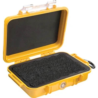 Afbeelding van Peli 1020 Micro Case Voor Compactcamera, Smartphone, Gps Apparaat, Pda, E.D., Ip67 Water En Stofdicht, Capaciteit: 0,5L, Gemaakt In De Vs, Kleur: Geel/Zwart
