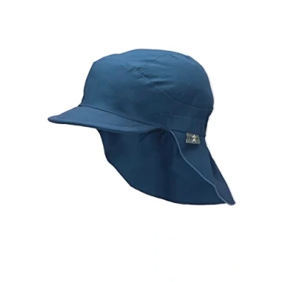 Afbeelding van Sterntale cap met nekbescherming blauw