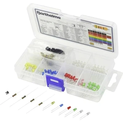 Afbeelding van Barthelme LED assortiment Koud wit, Warm Geel, Blauw, Rood, Groen Rond 3 mm