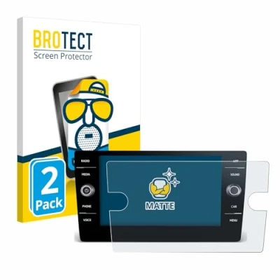 Afbeelding van BROTECT (2 Stuks) Antireflecterende Beschermfolie voor Volkswagen Tiguan 2021 Discover Media 8&quot; Anti Glare Screen Protector, Mat, Ontspiegelend