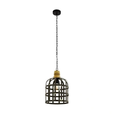 Afbeelding van EGLO Oldcastle Hanglamp 1 lichts Ø32cm. E27 Metaal/hout