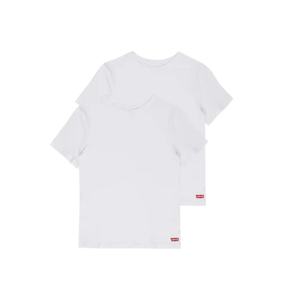 Afbeelding van Levi&#039;s Kids Boy&#039;s Lhb 2Pk T shirt met ronde hals, wit, M