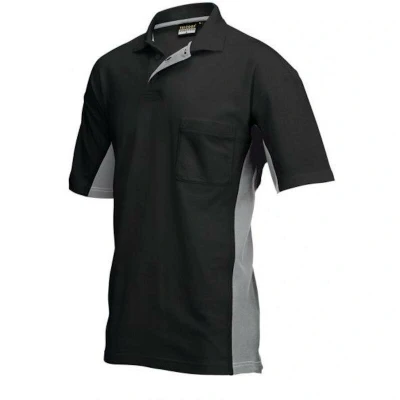 Afbeelding van Tricorp Poloshirt Workwear 202002 180gr Zwart/Grijs Maat 5XL
