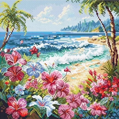 Afbeelding van Leti Stitch Paradise borduren (pakket) L8099