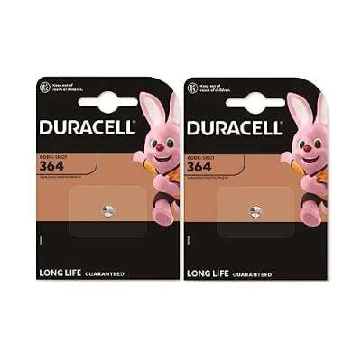 Afbeelding van 2 x Duracell 364 (2 blisters à 1 batterij) batterijen (SR621/V364/SR60/SR621W)