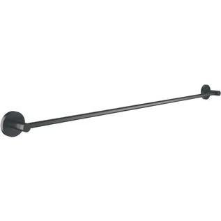 Afbeelding van Grohe essentials handdoekhouder rond wand 1x stang 2 gats 800mm functioneel hard graphite geborsteld 40386al1