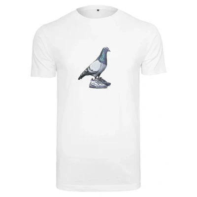 Afbeelding van Mister Tee DOVE Tshirt print, Heren, Maat: Small, White