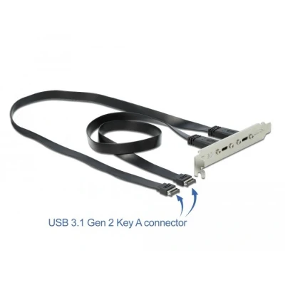 Afbeelding van Delock beugel met 2 x USB Type C™ poort