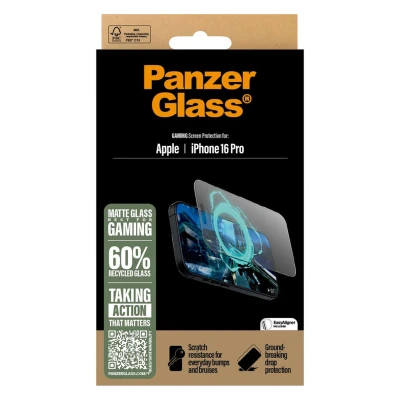 Afbeelding van Screenprotector Apple iPhone 16 Pro: PanzerGlass Gaming