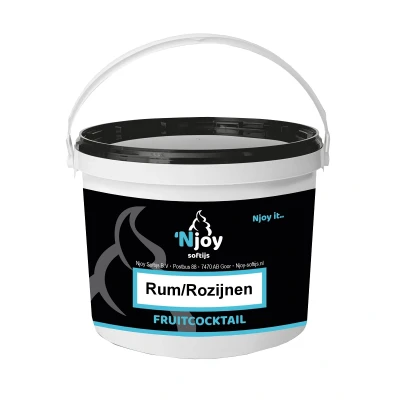 Afbeelding van NJOY Rum/Rozijnen Fruitcocktail (1kg)
