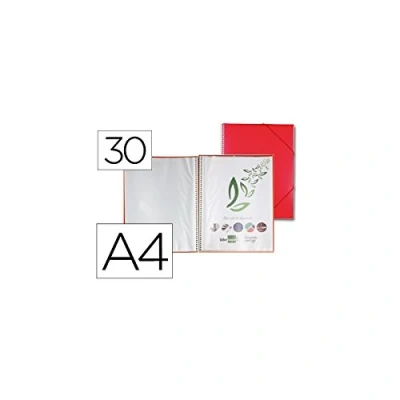 Afbeelding van Liderpapel EC10 Display Book met Spiraal, A4, Rood