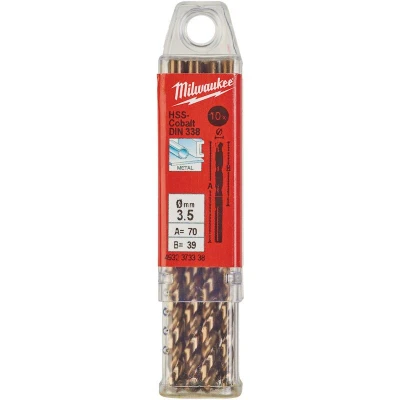Afbeelding van Metaalboor Hss G Cobalt 3,5 X 70 Mm (10 Stuks)