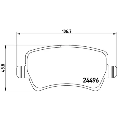 Afbeelding van Brembo Remblokset P 86 021