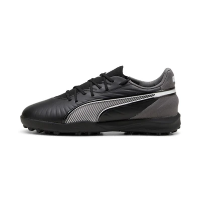 Afbeelding van Puma KING Match TT Voetbalschoenen voor kunstgras kinderen, Maat: 31, Black/white/cool dark gray Textiel/ synthetisch