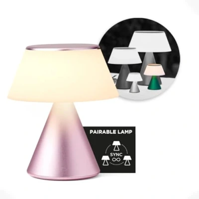 Afbeelding van Lexon Design LUMA Portable LED Lamp M Light Pink
