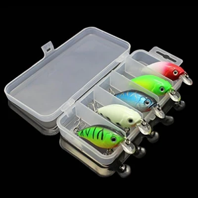 Afbeelding van OriGlam 5 Kleuren 7.5cm Minnow CrankBaits Vissen Lokmiddelen, Kleine Vet Simulatie Aas Visgerei, Topwater Drijvend Lokken, Levensechte Zwemmen Swimbait, Bass Hard Lokken