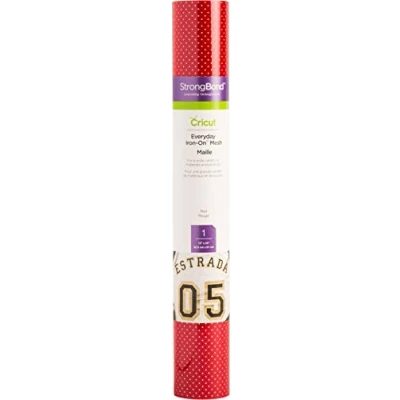 Afbeelding van Cricut Iron On Mesh Rood 61 cm Heat Transfer Vinyl Roll (HTV) Voor gebruik met alle Snijmachines