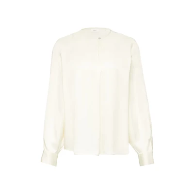 Afbeelding van s.Oliver Black Label Langarm Blouse, Dames, Maat: 32, Natur