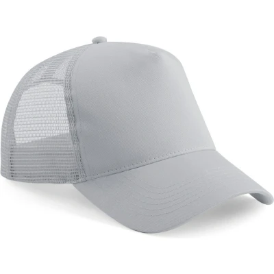 Afbeelding van Beechfield Kinderpet in mesh, verstelbaar aan de achterkant. B640B Light Grey