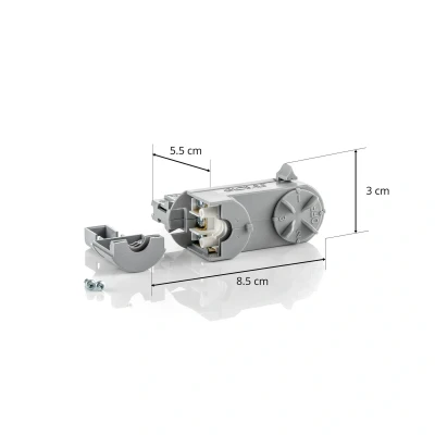 Afbeelding van GLOBAL 3 fase multiadapter Noa, draagkracht 10kg, grijs