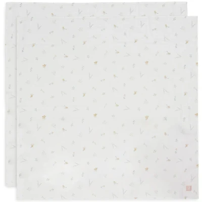 Afbeelding van Jollein Mousseline baby Lovely Birds 2 stuks 115 x cm 100% katoen spuugdoeken Oeko Tex gecertificeerd